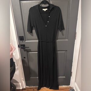 Black Knit Maxi Dress